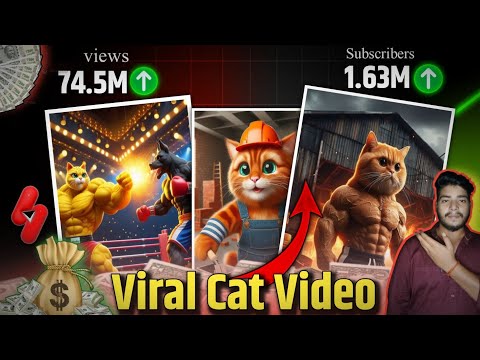 How To Make Cat Ai Viral Video|Viral cat fighting Video Kaise Banaye| Cat Video Cartoon kaise banaye