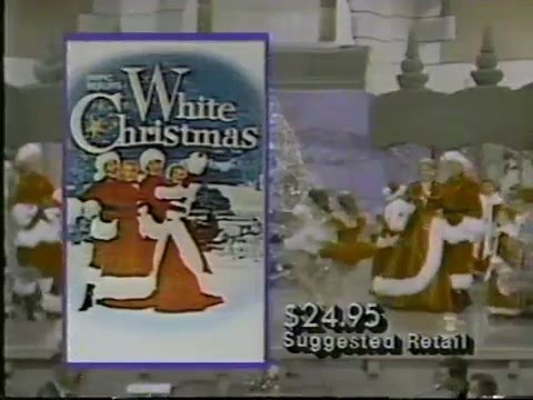 white xmas on vhs ad 1985