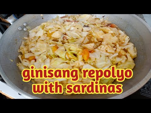 GINISANG REPOLYO WITH SARDINAS