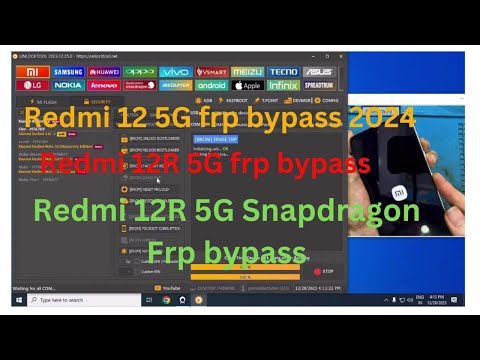 Redmi 12 5G FRP bypass /snapdragon 4 processor /Redmi 12R 5G frp bypass miui 14 miui 14 unlock tool