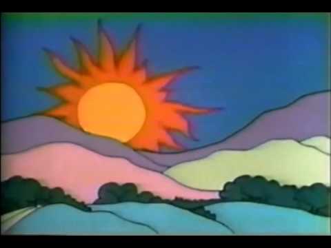 Classic Sesame Street animation- Day, morning, noon, night in sign language