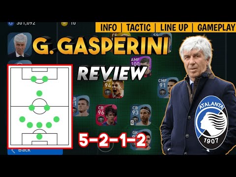 G.GASPERINI 5212 MANAGER REVIEW | NEW ATALANTA MANAGER | PES 2021 MOBILE