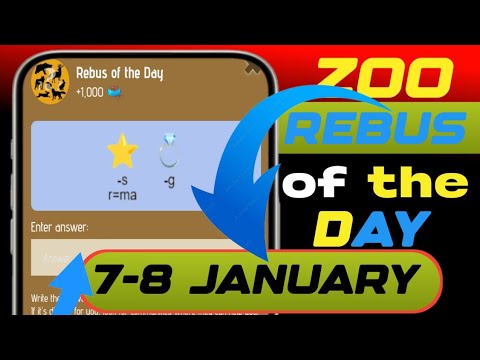 Zoo rebus of the day 7-8 January | zoo rebus of the day | rebus of the day code #zoorebusoftheday