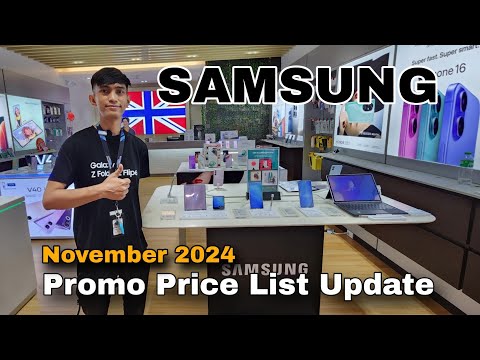 Samsung Promo Price List Update November 2024, Galaxy Tab S10 Series, Galaxy A16 5G, Galaxy S24 Ser