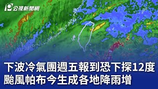 下波冷氣團週五報到恐下探12度 颱風帕布今生成各地降雨增｜20241223 公視晚間新聞