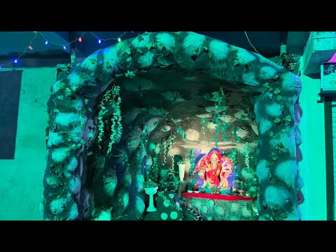 Simple & Easy Navratri decoration ideas at home / Navratri Backdrop Decoration / नवरात्रि सजावट