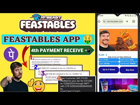 Feastables Earning App withdrawal Proof | Feastables Earning App Real Or Fake | Feastables App