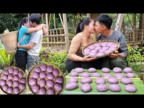 How to make fragrant sticky rice cakes at home goes to the market sell | Linh's Life