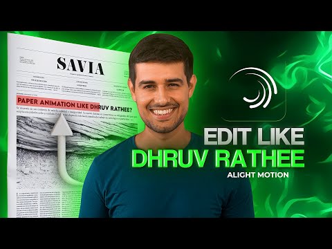 How to edit like dhruv rathee | Alight motion 🧠