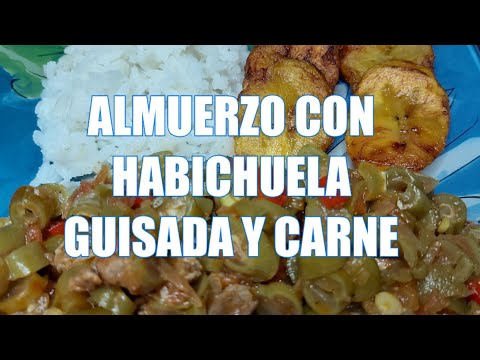 ✅ HABICHUELA GUISADA CON #CARNE ||ALMUERZO EN CASA!! #ALMUERZO #cocina IDEAS para el ALMUERZO