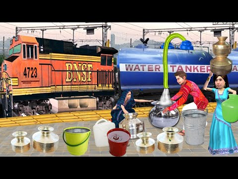 Summer Water Crisis Train Water Tanker Hindi Kahaniya Moral Stories Water Problem New Comedy Video