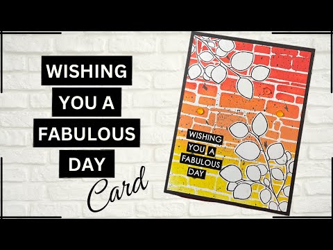 Create A Stunning Stenciled Card In Minutes! #cardmaking #quickeasycards #stencilcards