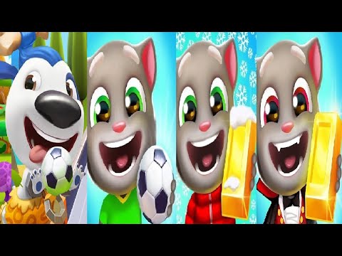 Talking Tom Gold Run New Update Christmas VS Halloween VS  Event Football Fever 2024