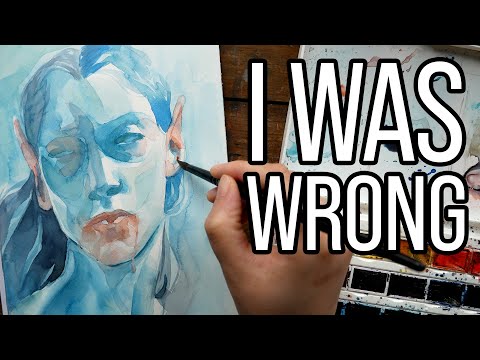 I used to think I hated this color! Watercolor Painting Process