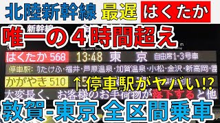 【唯一の4時間超え】北陸新幹線で“一番遅い”はくたかに全区間乗車！(敦賀→東京)