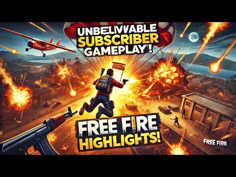 UNBELIEVABLE SUBSCRIBER GAMEPLAY FREE FIRE HIGHLIGHTS😱😂