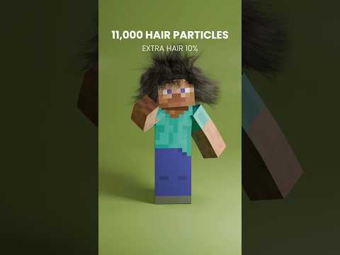 Minecraft Hair Simulation | Maps | Wait!🤚 #hairsimulation #minecraft #maps