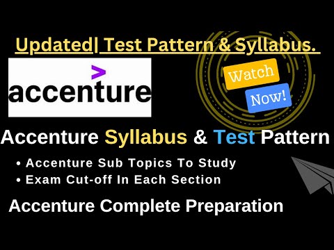 Accenture Test Pattern and Syllabus 2024 | Accenture Topics To Study |