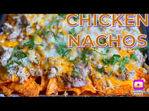 HOW TO MAKE CHICKEN NACHOS | ROTISSERIE CHICKEN RECIPES #chickennachos #loadednachos #nacho #nachos