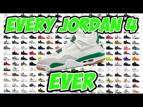 every Jordan 4 from 1989 to 2024