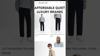 Affordable Quiet Luxury Brands ( Part 1 ) #mensfashion #menstyle #money #quietluxury