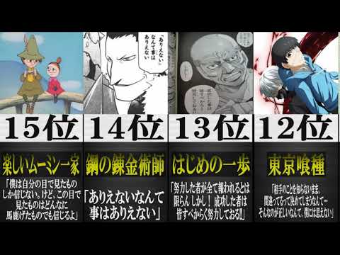 【Top20】超有名アニメの心に響く名言ランキング