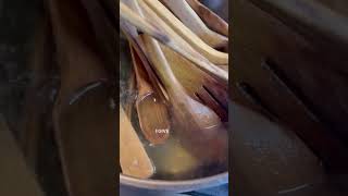 How to Clean Wooden Spoons - #shorts