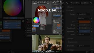 Noob vs Pro gamedev: creating hair #blendertutorial #blender #blendercommunity #blender3d #b3d