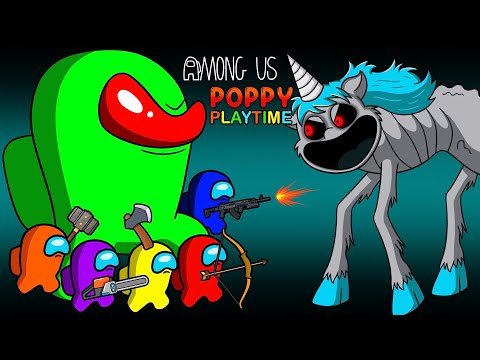 어몽어스  Among Us VS Poppy Playtime Chapter 4  CRAFTYCORN  Among Us Animation