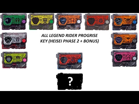 Legend Rider Progrise Key Heisei Phase 2 + Bonus