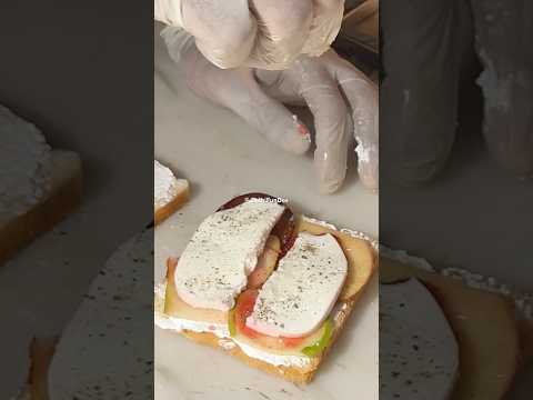 Jain Fruit Sandwich - Old Delhi Street food - How to make Sandwich