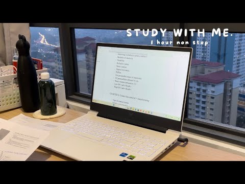 🇲🇾 1-Hour Study with Me in Malaysia | Relaxing Lo-Fi | with countdown