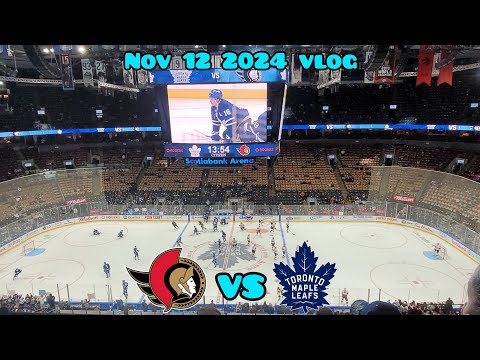 Leafs Vs Senators Vlog 11.12.2024