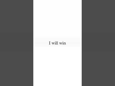 I will win just watch #motivation #attitudemotivation #selfhelp