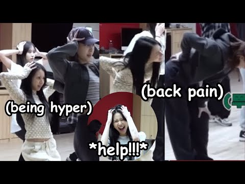 chaeyoung & nayeon almost break their back ft twice chaotic practice in one spark