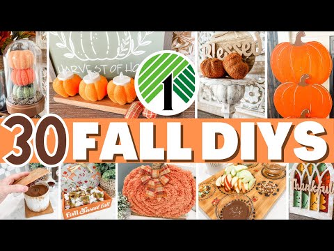 🍁30+ Fall Dollar Tree DIYS & Crafts to make your home COZY! (easy, $1 diys) Fall Decor 2024