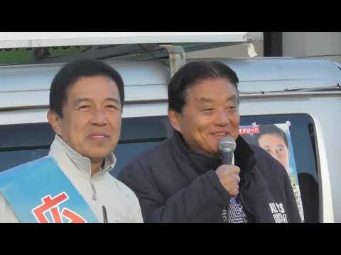 【広沢一郎】八事交差点付近で街頭演説を聞くことが出来た（愛知県）