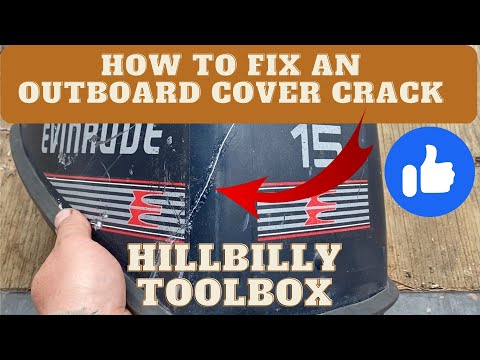 How to repair a crack on an outboard cover. The HillBilly ToolBox Way