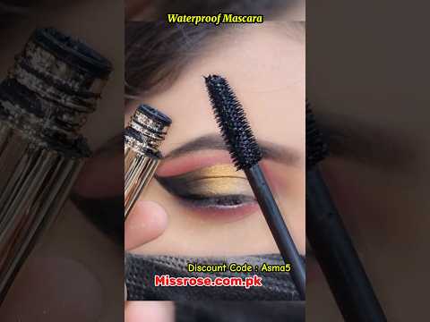 Waterproof Mascara of Missrose.com.pk,  Use Code "Asma5 " & get Discount #shorts #mascara #asmakhan