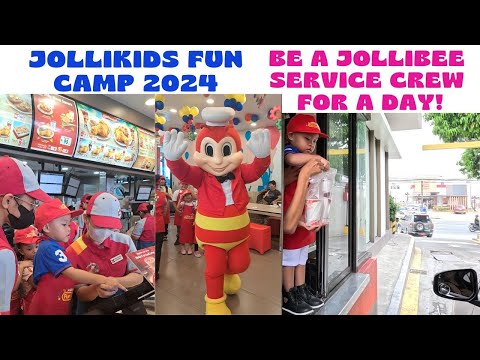 JOLLIBEE's JOLLIKIDS FUN CAMP 2024 PART 1 | BE A JOLLIBEE SERVICE CREW FOR A DAY!