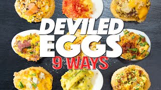 DEVILED EGGS 9 WAYS (LIKE YOU'VE NEVER SEEN THEM BEFORE...) | SAM THE COOKING GUY