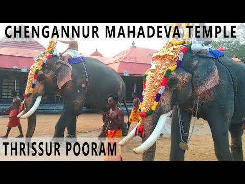 Chengannur Mahadeva Temple | Thechikottukavu Ramachandran Entry at Thrissur Pooram | Mahadeva Temple