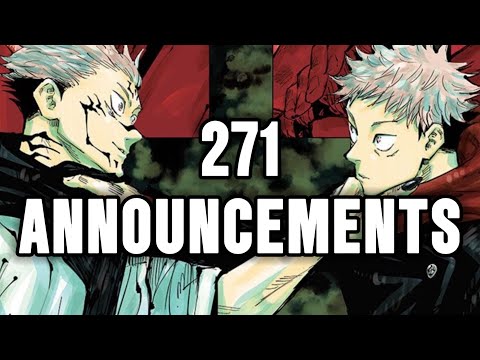 JJK 271 Announcements and Update