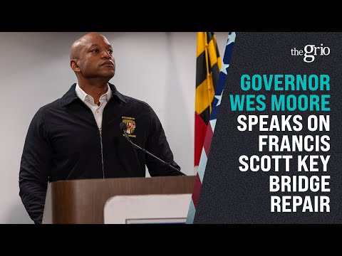 Governor Wes Moore Speaks on President Biden &  Francis Scott Key Bridge Repair