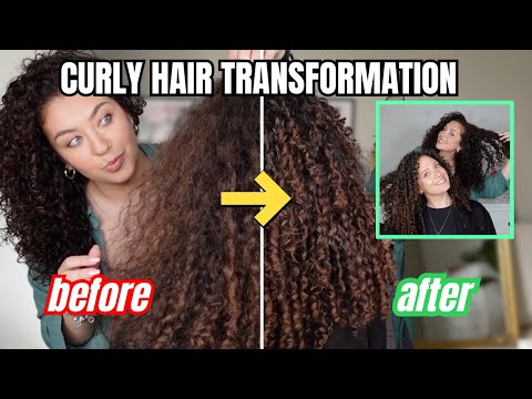 Curly Hair Styling Transformation | Styling My Friends Curls For Volume & Definition