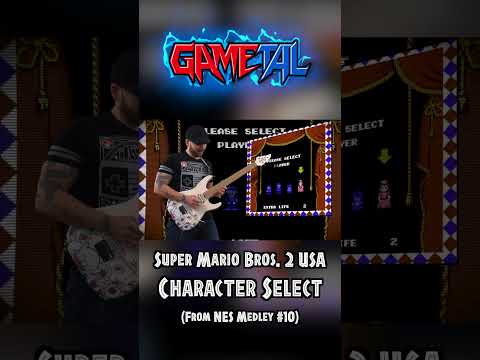 Character Select (Super Mario Bros. 2 USA) - GaMetal Remix (From NES Medley 10) #mario #nes #vgm