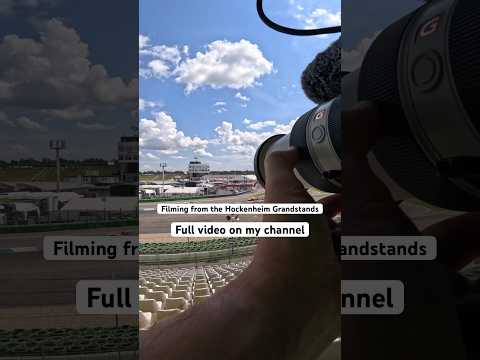 Filming GT3 cars at Hockenheim