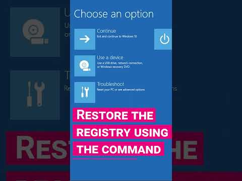 Backing Up and Restoring Windows 10 Registry #shorts #short #shortvideo #shortsvideo