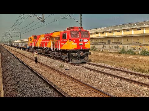 (3 in 1) ALCO + ELECTRIC Locomotives High Speed Perfect Trains Crossing | FATV#uniquetrainengines