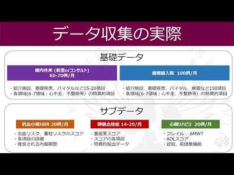 院内データベースの構築活用について　医師：吉岡